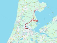 Map 1 - Hoorn-Amsterdam  -->  We departed on time. The first leg of the journey would take us to Amsterdam Central station.