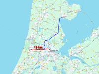 Map 2 - Amsterdam-Haarlem  -->  The sceond leg of the journey took us to Haarlem, the actual birthplace of the Jaap.